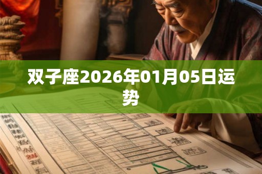 双子座2026年01月05日运势