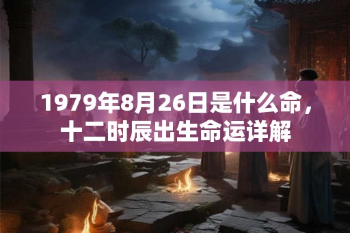 1979年8月26日是什么命，十二时辰出生命运详解