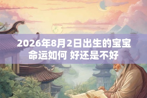 2026年8月2日出生的宝宝命运如何 好还是不好