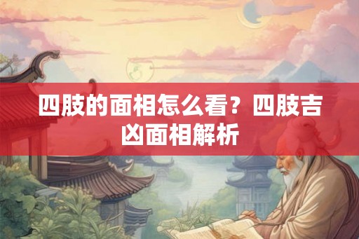 四肢的面相怎么看？四肢吉凶面相解析