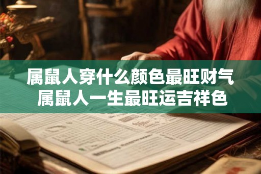 属鼠人穿什么颜色最旺财气 属鼠人一生最旺运吉祥色