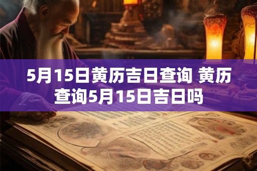 5月15日黄历吉日查询 黄历查询5月15日吉日吗 5月15日黄历吉日查询 黄历查询5月15日吉日吗