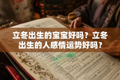 立冬出生的宝宝好吗？立冬出生的人感情运势好吗？