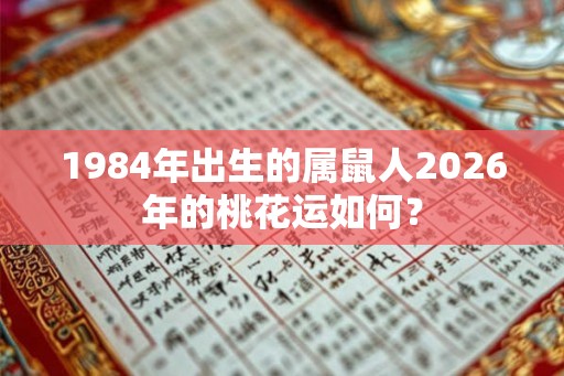 1984年出生的属鼠人2026年的桃花运如何？