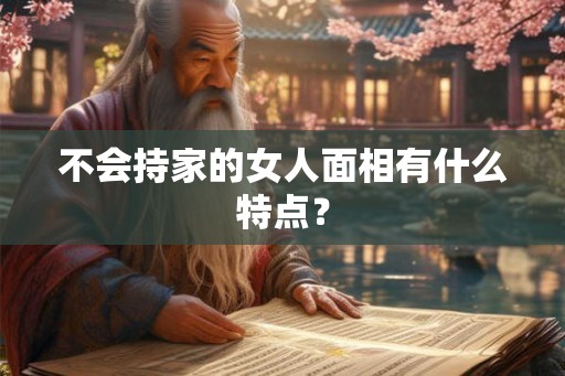 不会持家的女人面相有什么特点？