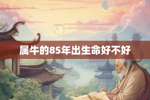 属牛的85年出生命好不好
