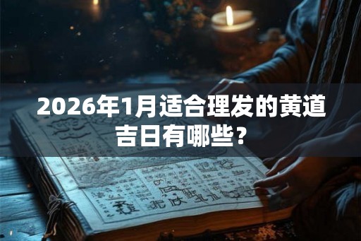 2026年1月适合理发的黄道吉日有哪些？