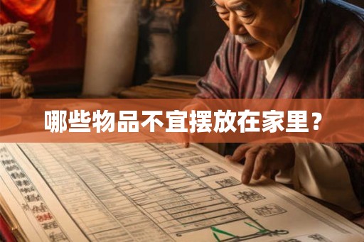 哪些物品不宜摆放在家里？
