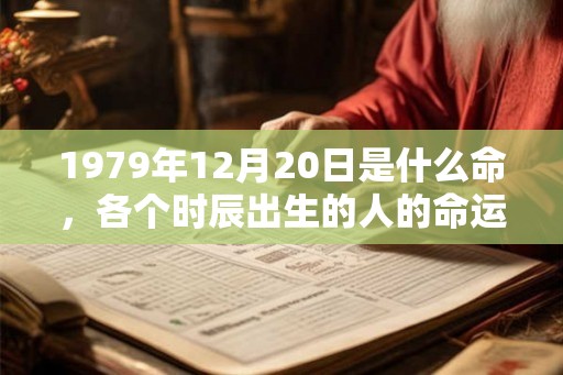 1979年12月20日是什么命，各个时辰出生的人的命运