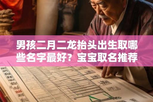 男孩二月二龙抬头出生取哪些名字最好？宝宝取名推荐