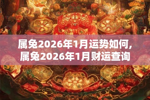 属兔2026年1月运势如何,属兔2026年1月财运查询 属兔2026年1月运势如何,属兔2026年1月财运查询