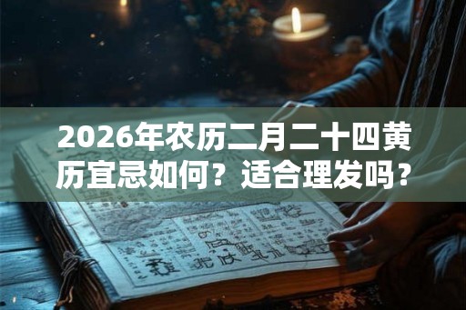 2026年农历二月二十四黄历宜忌如何？适合理发吗？