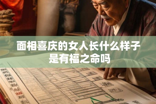 面相喜庆的女人长什么样子 是有福之命吗