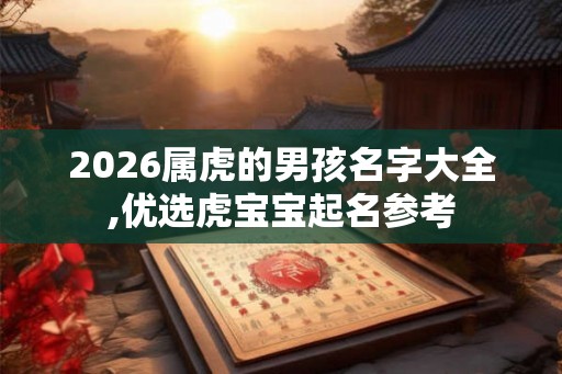 2026属虎的男孩名字大全,优选虎宝宝起名参考