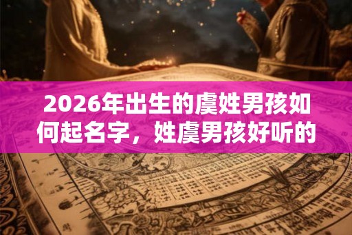 2026年出生的虞姓男孩如何起名字，姓虞男孩好听的名字