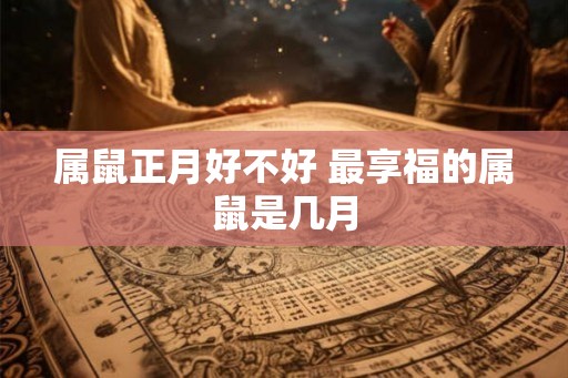 属鼠正月好不好 最享福的属鼠是几月