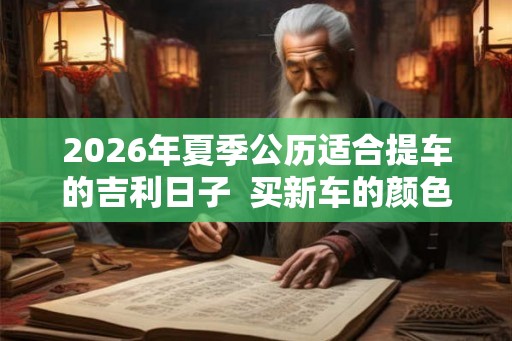 2026年夏季公历适合提车的吉利日子  买新车的颜色风水