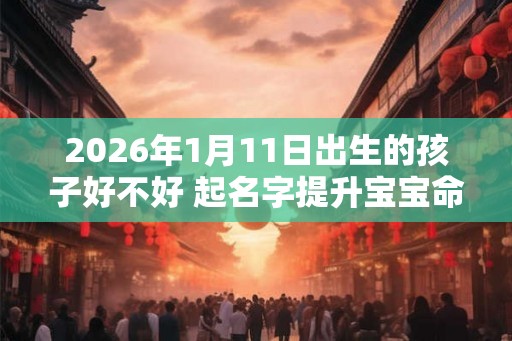 2026年1月11日出生的孩子好不好 起名字提升宝宝命格