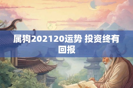 属狗202120运势 投资终有回报