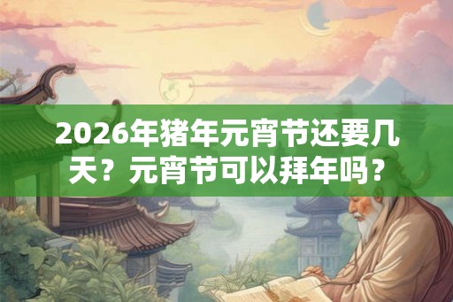 2026年猪年元宵节还要几天?元宵节可以拜年吗? 2026年猪年元宵节还要几天?元宵节可以拜年吗?