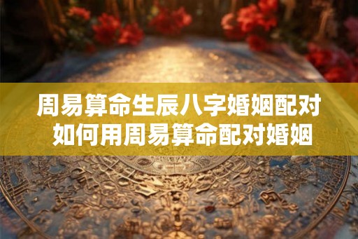 周易算命生辰八字婚姻配对 如何用周易算命配对婚姻八字