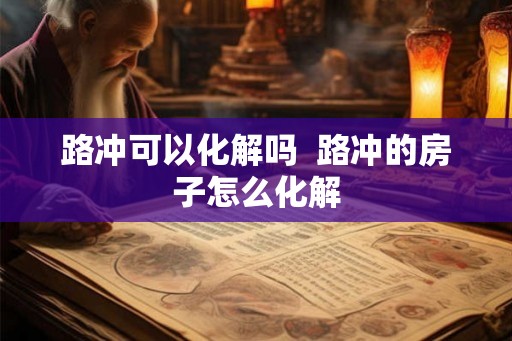 路冲可以化解吗  路冲的房子怎么化解