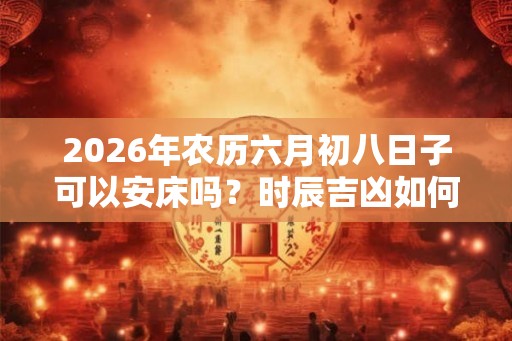 2026年农历六月初八日子可以安床吗？时辰吉凶如何？