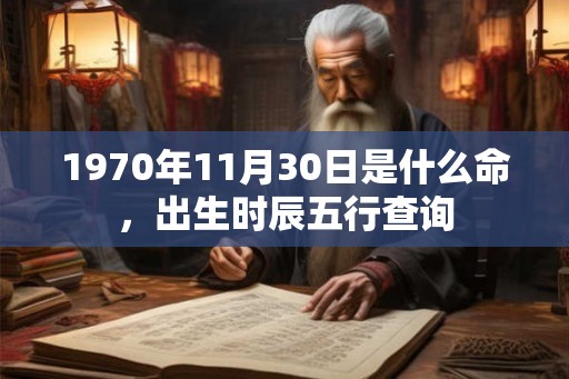 1970年11月30日是什么命,出生时辰五行查询 1970年11月30日是什么命,出生时辰五行查询