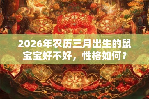 2026年农历三月出生的鼠宝宝好不好,性格如何? 2026年农历三月出生的鼠宝宝好不好,性格如何?
