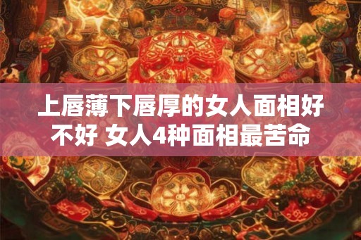 上唇薄下唇厚的女人面相好不好 女人4种面相最苦命