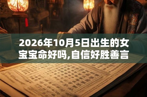2026年10月5日出生的女宝宝命好吗,自信好胜善言健谈 2026年10月5日出生的女宝宝命好吗,自信好胜善言健谈