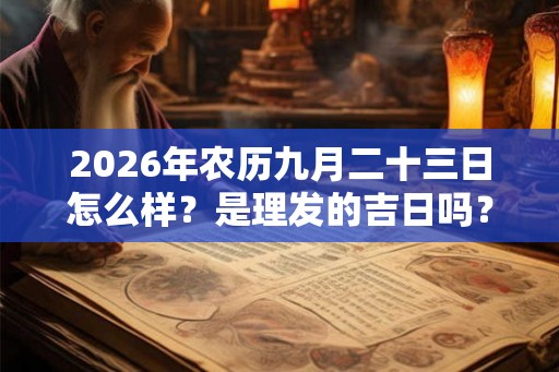 2026年农历九月二十三日怎么样?是理发的吉日吗? 2026年农历九月二十三日怎么样?是理发的吉日吗?