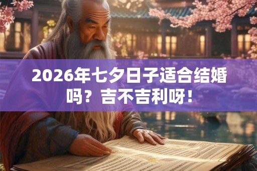 2026年七夕日子适合结婚吗?吉不吉利呀! 2026年七夕日子适合结婚吗?吉不吉利呀!
