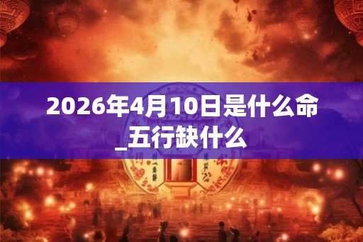 2026年4月10日是什么命_五行缺什么 2026年4月10日是什么命_五行缺什么
