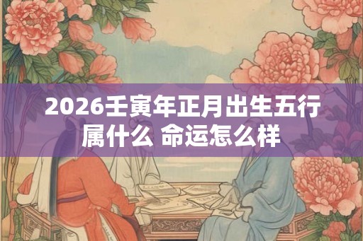2026壬寅年正月出生五行属什么 命运怎么样