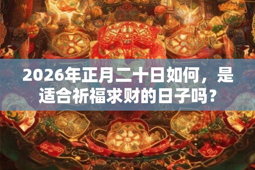 2026年正月二十日如何，是适合祈福求财的日子吗？