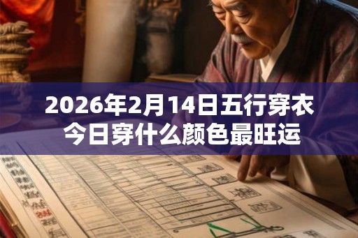 2026年2月14日五行穿衣 今日穿什么颜色最旺运