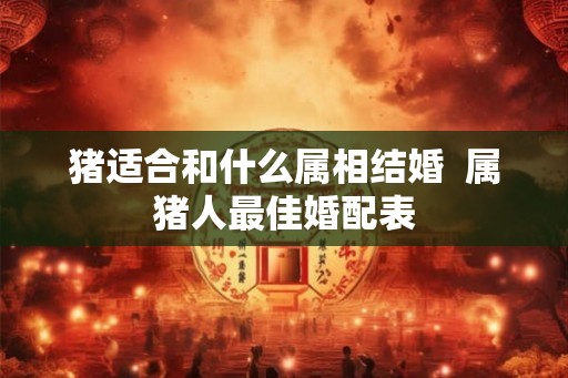 猪适合和什么属相结婚 属猪人最佳婚配表 猪适合和什么属相结婚 属猪人最佳婚配表
