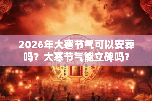 2026年大寒节气可以安葬吗？大寒节气能立碑吗？
