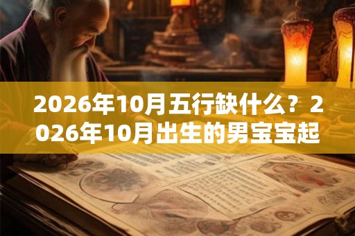 2026年10月五行缺什么？2026年10月出生的男宝宝起名大全