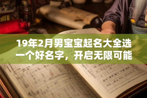 19年2月男宝宝起名大全选一个好名字，开启无限可能！