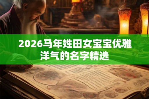 2026马年姓田女宝宝优雅洋气的名字精选