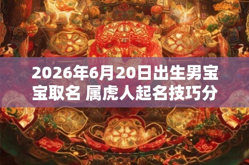 2026年6月20日出生男宝宝取名 属虎人起名技巧分享