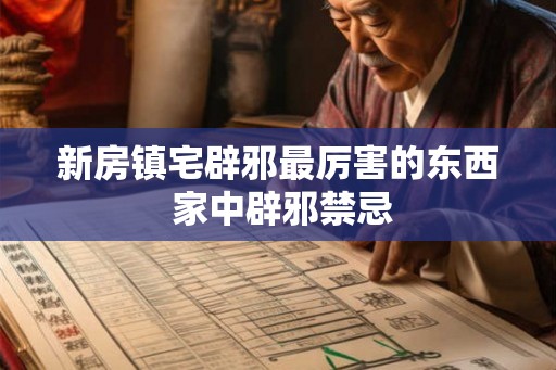 新房镇宅辟邪最厉害的东西 家中辟邪禁忌