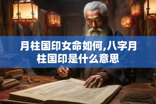 月柱国印女命如何,八字月柱国印是什么意思 月柱国印女命如何,八字月柱国印是什么意思