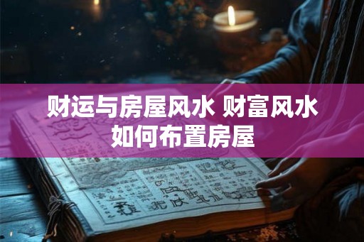 财运与房屋风水 财富风水如何布置房屋