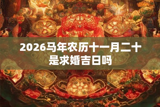 2026马年农历十一月二十是求婚吉日吗 2026马年农历十一月二十是求婚吉日吗
