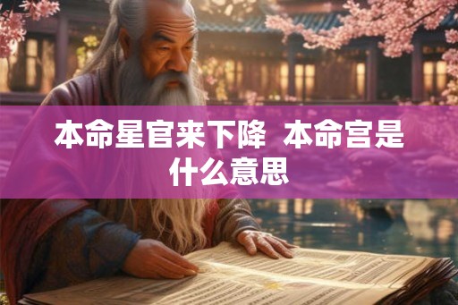 本命星官来下降  本命宫是什么意思