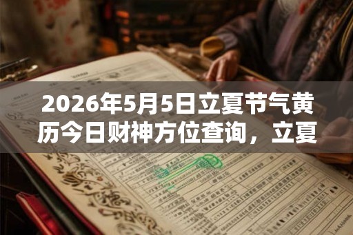 2026年5月5日立夏节气黄历今日财神方位查询，立夏日子好不好？