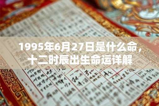1995年6月27日是什么命，十二时辰出生命运详解